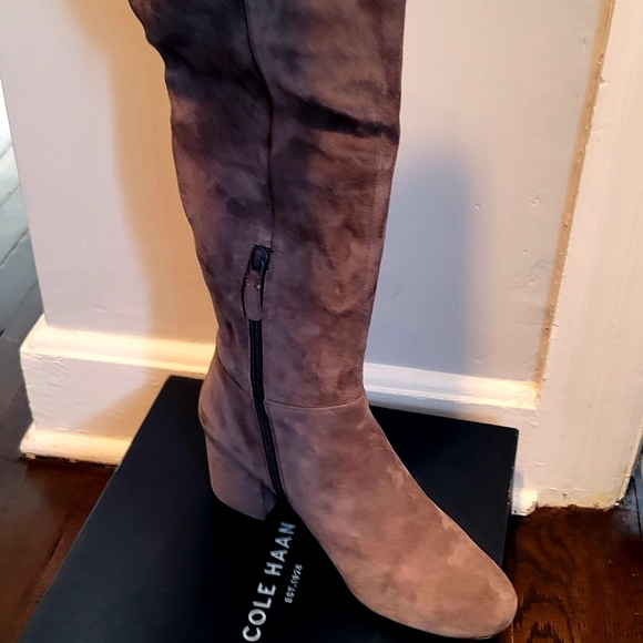 Leather long boots Cole Haan - Picture 2 of 5